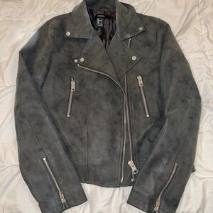 Forever 21 Charcoal Faux Leather Jacket